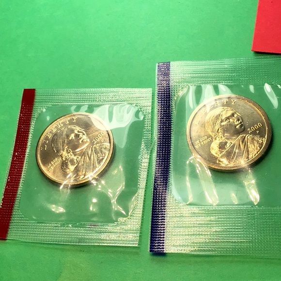 2000 D & P SECAGAEA BRILLIANT UNCIRCULATED IN CELLO - Picture 1 of 2